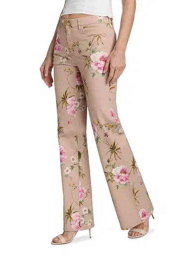 Kobi Halperin Women's Leigh Floral Cotton Twill Pants - Natural Multi | Thumbnail 4 Kobi Halperin Women's Leigh Floral Cotton Twill Pants - Natural Multi | Thumbnail 4