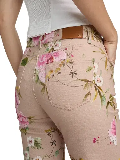 Kobi Halperin Women's Leigh Floral Cotton Twill Pants - Natural Multi | Thumbnail 6 Kobi Halperin Women's Leigh Floral Cotton Twill Pants - Natural Multi | Thumbnail 6