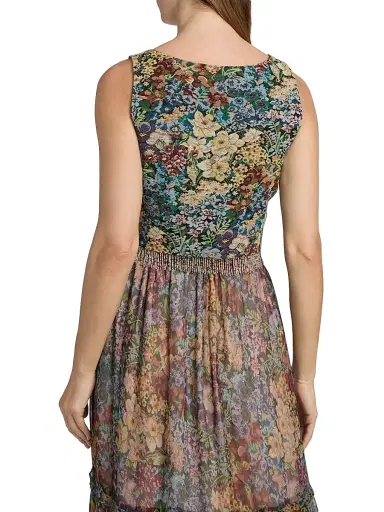 Kobi Halperin Women's Hazel Beaded Floral Fringe Vest - Size XL | Thumbnail 5
