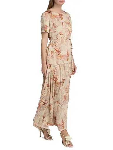 Ungaro Women's Billie Petal Print Midi-Dress | Thumbnail 2