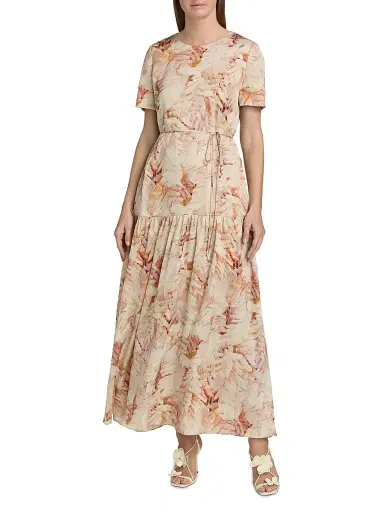 Ungaro Women's Billie Petal Print Midi-Dress | Thumbnail 3