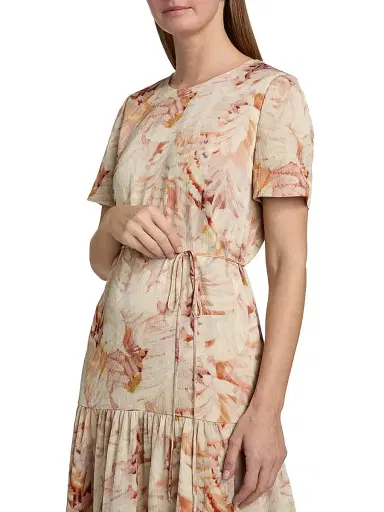 Ungaro Women's Billie Petal Print Midi-Dress | Thumbnail 6