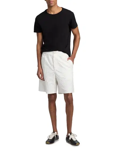 KENZO Men's Tiger Cotton Shorts - Off White - Size Large | Thumbnail 2