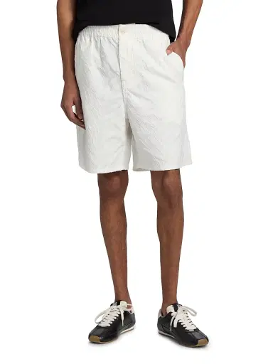 KENZO Men's Tiger Cotton Shorts - Off White - Size Large | Thumbnail 3