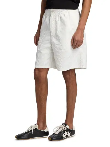 KENZO Men's Tiger Cotton Shorts - Off White - Size Large | Thumbnail 4