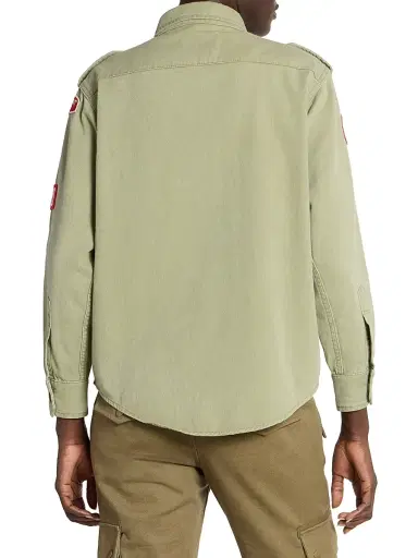 Isabel Marant Women's Umberta Logo Cotton Jacket - Khaki | Thumbnail 5
