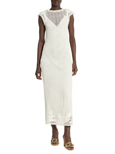 Isabel Marant Women's Delvine Cotton Lace Slipdress - Ecru - Size 8 | Thumbnail 3 Isabel Marant Women's Delvine Cotton Lace Slipdress - Ecru - Size 8 | Thumbnail 3