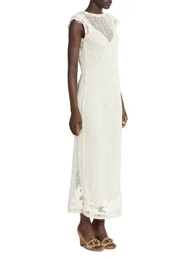 Isabel Marant Women's Delvine Cotton Lace Slipdress - Ecru - Size 8 | Thumbnail 4 Isabel Marant Women's Delvine Cotton Lace Slipdress - Ecru - Size 8 | Thumbnail 4