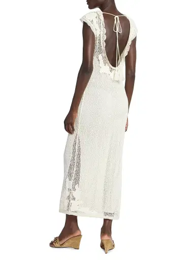 Isabel Marant Women's Delvine Cotton Lace Slipdress - Ecru - Size 8 | Thumbnail 5 Isabel Marant Women's Delvine Cotton Lace Slipdress - Ecru - Size 8 | Thumbnail 5