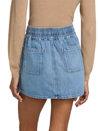 Ba&sh Women's Martina Denim Miniskirt - Light Used Blue - Size XL | Thumbnail 5 Ba&sh Women's Martina Denim Miniskirt - Light Used Blue - Size XL | Thumbnail 5