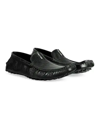 Balenciaga Men's Portofino Loafers - Black - Size 12 | Thumbnail 2