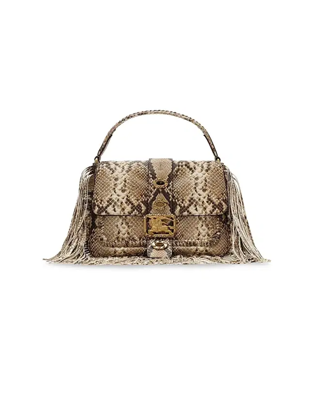 Women's Rider  Leather Top Handle Bag - Natural