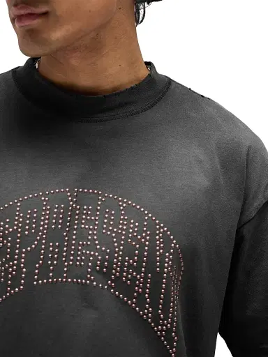 Represent Men's Embellished Logo Cotton T-Shirt - Stained Black - Size XXL | Thumbnail 6