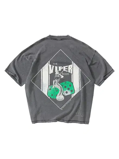 Represent Men's The Viper Room Dice Cotton T-Shirt - Vintage Grey - Size XL | Thumbnail 3 Represent Men's The Viper Room Dice Cotton T-Shirt - Vintage Grey - Size XL | Thumbnail 3
