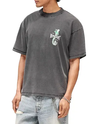 Represent Men's The Viper Room Dice Cotton T-Shirt - Vintage Grey - Size XL | Thumbnail 5 Represent Men's The Viper Room Dice Cotton T-Shirt - Vintage Grey - Size XL | Thumbnail 5