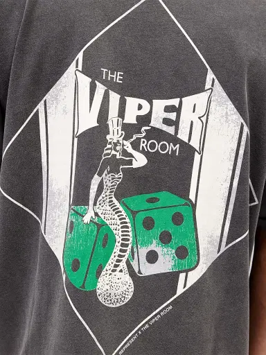 Represent Men's The Viper Room Dice Cotton T-Shirt - Vintage Grey - Size XL | Thumbnail 8 Represent Men's The Viper Room Dice Cotton T-Shirt - Vintage Grey - Size XL | Thumbnail 8