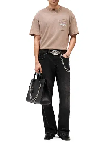 Represent Men's Mel's Dinner Cotton Crewneck T-Shirt - Dusty Brown | Thumbnail 2