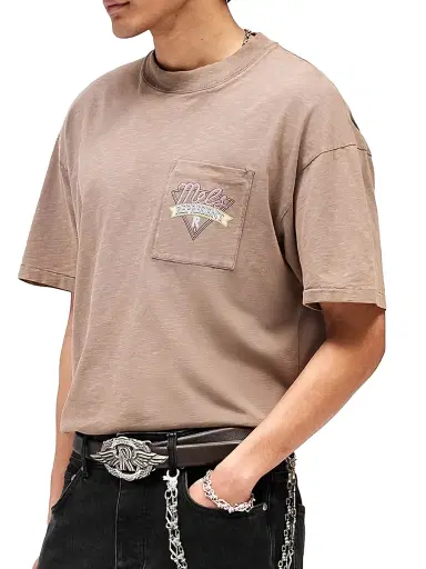 Represent Men's Mel's Dinner Cotton Crewneck T-Shirt - Dusty Brown | Thumbnail 5