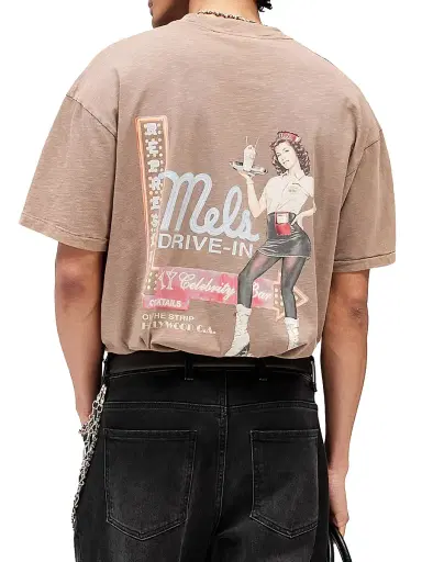 Represent Men's Mel's Dinner Cotton Crewneck T-Shirt - Dusty Brown | Thumbnail 7