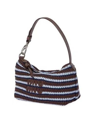 Miu Miu Women's Crochet Pouch - Blue | Thumbnail 7 Miu Miu Women's Crochet Pouch - Blue | Thumbnail 7