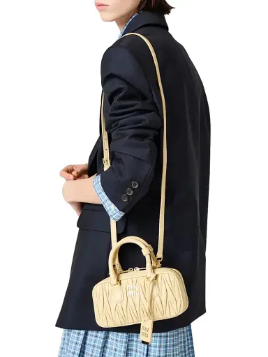 Miu Miu Women's Arcadie Matelasse Nappa Leather Mini Top Handle Bag | Thumbnail 2