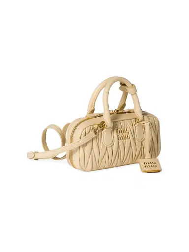 Miu Miu Women's Arcadie Matelasse Nappa Leather Mini Top Handle Bag | Thumbnail 4