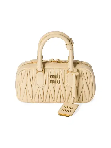 Miu Miu Women's Arcadie Matelasse Nappa Leather Mini Top Handle Bag | Thumbnail 1