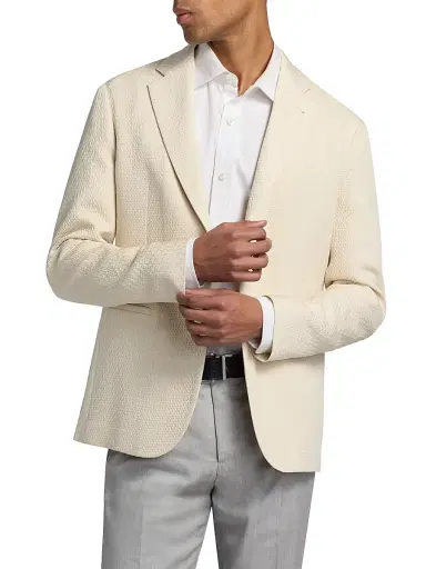 Giorgio Armani Men's Moonstruck Silk-Blend Blazer - Moonstruck - Size 48 | Thumbnail 3 Giorgio Armani Men's Moonstruck Silk-Blend Blazer - Moonstruck - Size 48 | Thumbnail 3