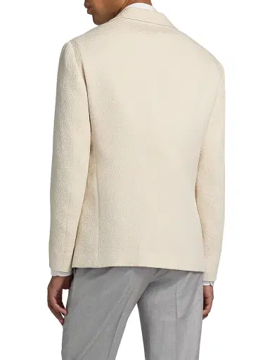 Giorgio Armani Men's Moonstruck Silk-Blend Blazer - Moonstruck - Size 48 | Thumbnail 5 Giorgio Armani Men's Moonstruck Silk-Blend Blazer - Moonstruck - Size 48 | Thumbnail 5