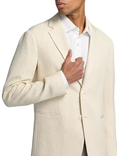 Giorgio Armani Men's Moonstruck Silk-Blend Blazer - Moonstruck - Size 48 | Thumbnail 6 Giorgio Armani Men's Moonstruck Silk-Blend Blazer - Moonstruck - Size 48 | Thumbnail 6