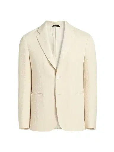 Giorgio Armani Men's Moonstruck Silk-Blend Blazer | Thumbnail 1 Giorgio Armani Men's Moonstruck Silk-Blend Blazer | Thumbnail 1