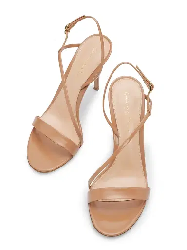 Gianvito Rossi Women's 95MM Strappy Leather Sandals - Praline - Size 12 | Thumbnail 4 Gianvito Rossi Women's 95MM Strappy Leather Sandals - Praline - Size 12 | Thumbnail 4