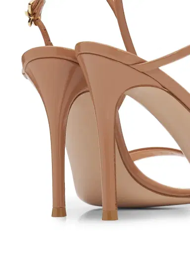 Gianvito Rossi Women's 95MM Strappy Leather Sandals - Praline - Size 12 | Thumbnail 5 Gianvito Rossi Women's 95MM Strappy Leather Sandals - Praline - Size 12 | Thumbnail 5