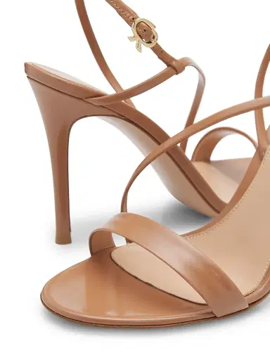 Gianvito Rossi Women's 95MM Strappy Leather Sandals - Praline - Size 12 | Thumbnail 6 Gianvito Rossi Women's 95MM Strappy Leather Sandals - Praline - Size 12 | Thumbnail 6