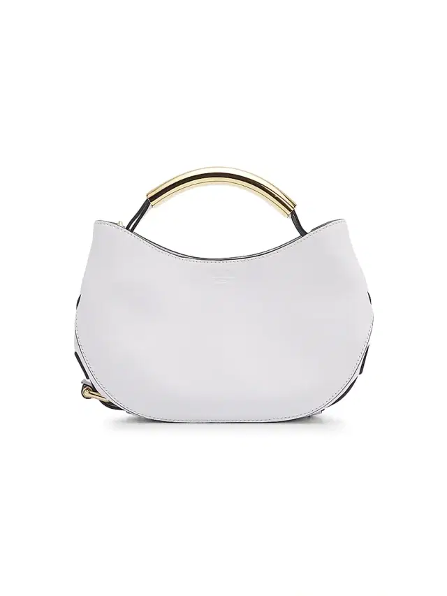 Moschino Women's Leather & Metal Top Handle Bag - White