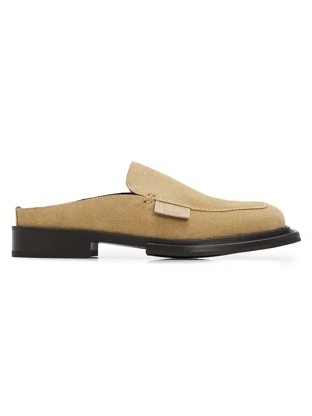 Men's Suede Loafer Mules - Beige