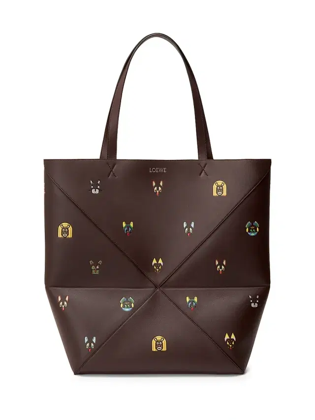 Men's  x Louis Wain Extra-Large Puzzle Fold Tote Bag - Brown