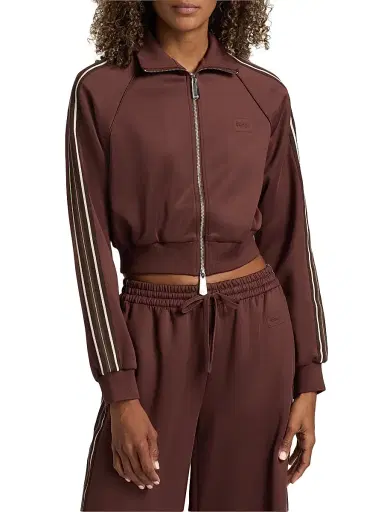 Ksubi Women's Future Memory Crop Trak Jacket - Brown - Size XL | Thumbnail 3