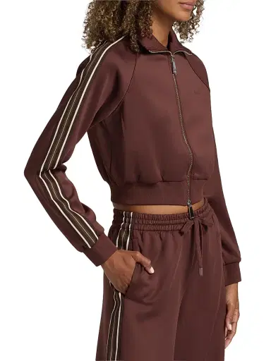 Ksubi Women's Future Memory Crop Trak Jacket - Brown - Size XL | Thumbnail 4