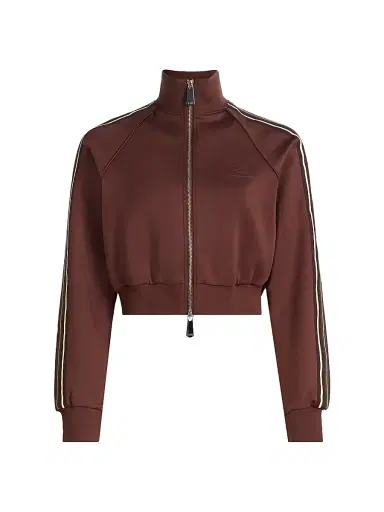 Ksubi Women's Future Memory Crop Trak Jacket - Brown - Size XL | Thumbnail 1