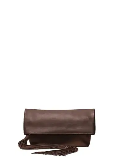 Michael Kors Collection Thalitha Leather Foldover Clutch | Thumbnail 1