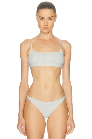 SKIMS Everyday Cotton Scoop Bralette | Thumbnail 1