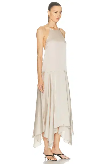St. Agni Silk Handkerchief Halter Dress | Thumbnail 2