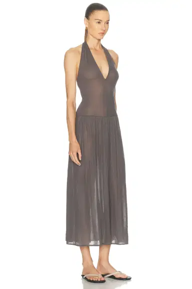 St. Agni Fluid Jersey Halter Dress | Thumbnail 2 St. Agni Fluid Jersey Halter Dress | Thumbnail 2