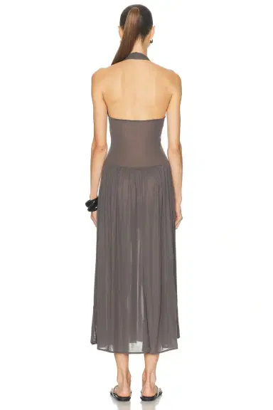 St. Agni Fluid Jersey Halter Dress | Thumbnail 3 St. Agni Fluid Jersey Halter Dress | Thumbnail 3