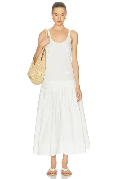 St. Agni Relaxed Pleat Dress | Thumbnail 1