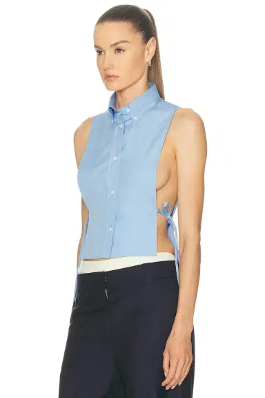 Miu Miu Popeline Top | Thumbnail 2 Miu Miu Popeline Top | Thumbnail 2