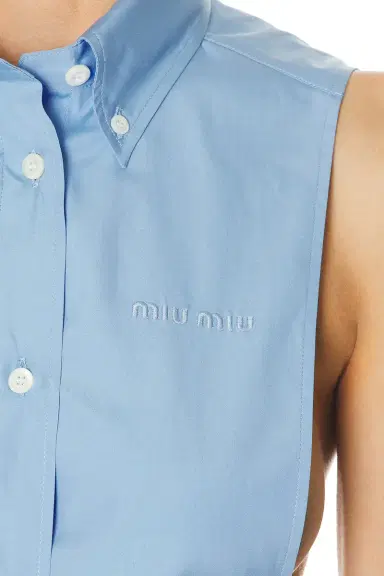 Miu Miu Popeline Top | Thumbnail 5 Miu Miu Popeline Top | Thumbnail 5