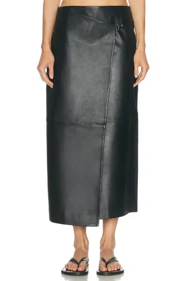St. Agni Leather Wrap Skirt | Thumbnail 1 St. Agni Leather Wrap Skirt | Thumbnail 1