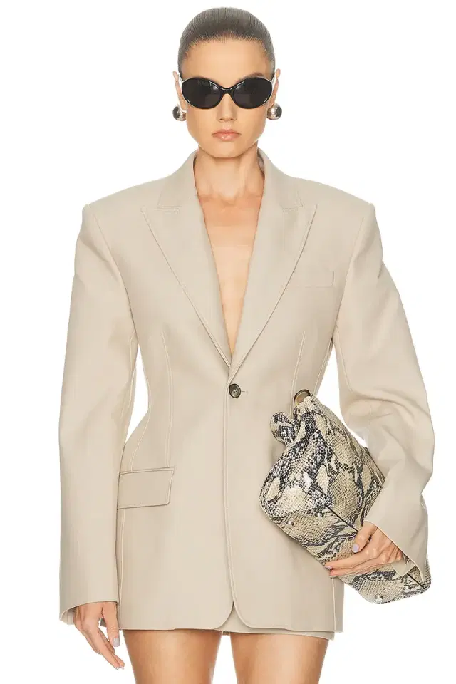 WARDROBE.NYC Drill Contour Blazer